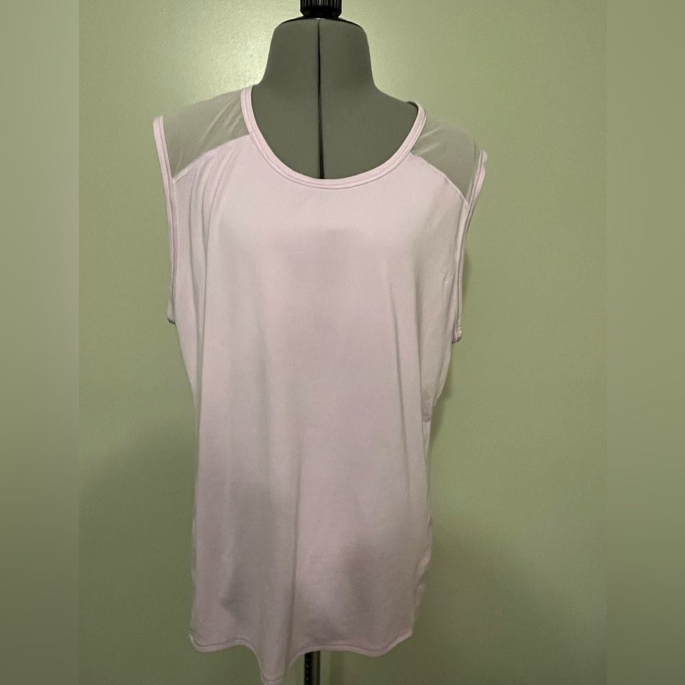 Light purple mesh back Athleta tank size s